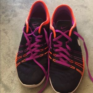 Dark and neon colored Nike